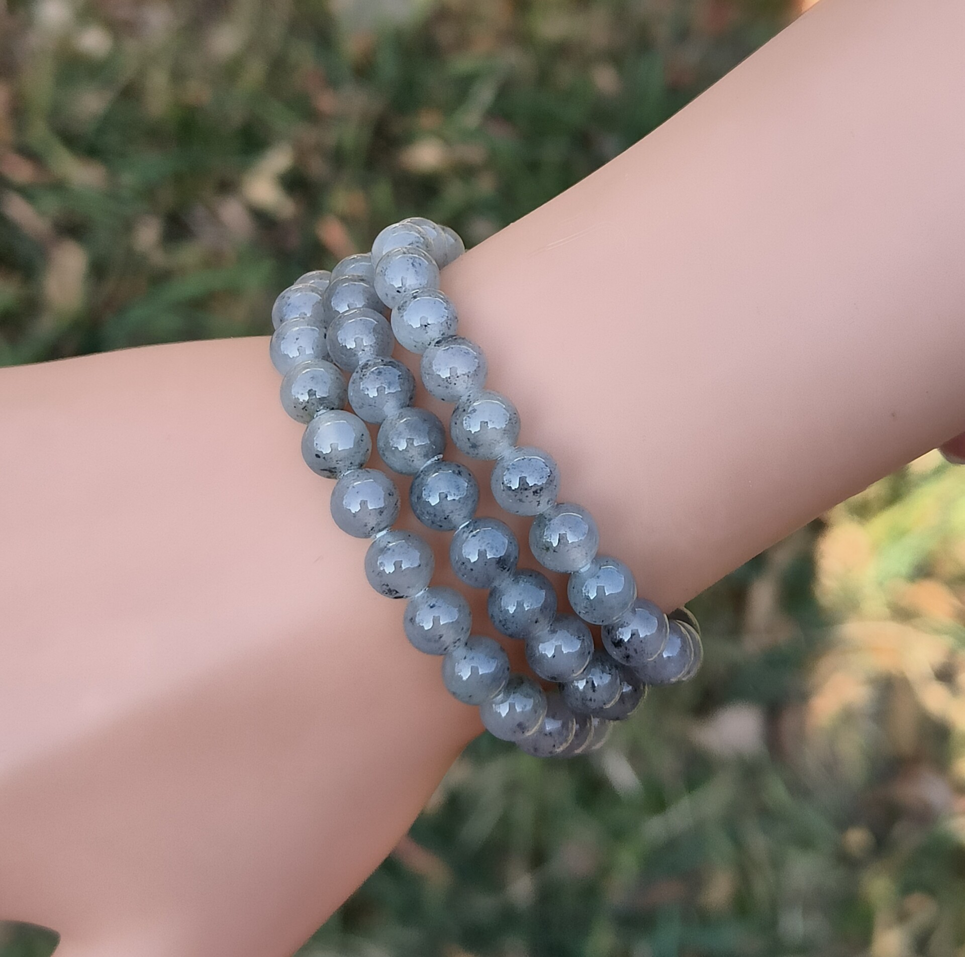 卡7mm冰乌鸡芝麻糊翡翠项链纯天然缅甸翡翠A货玉石圆珠85颗送证书