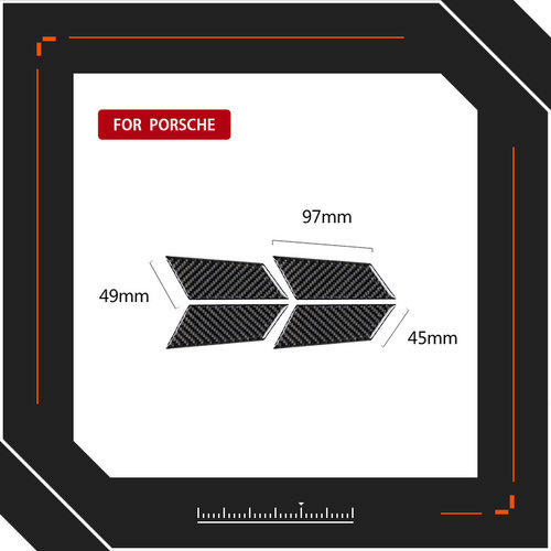适用保时捷卡宴Macan碳纤维车内
