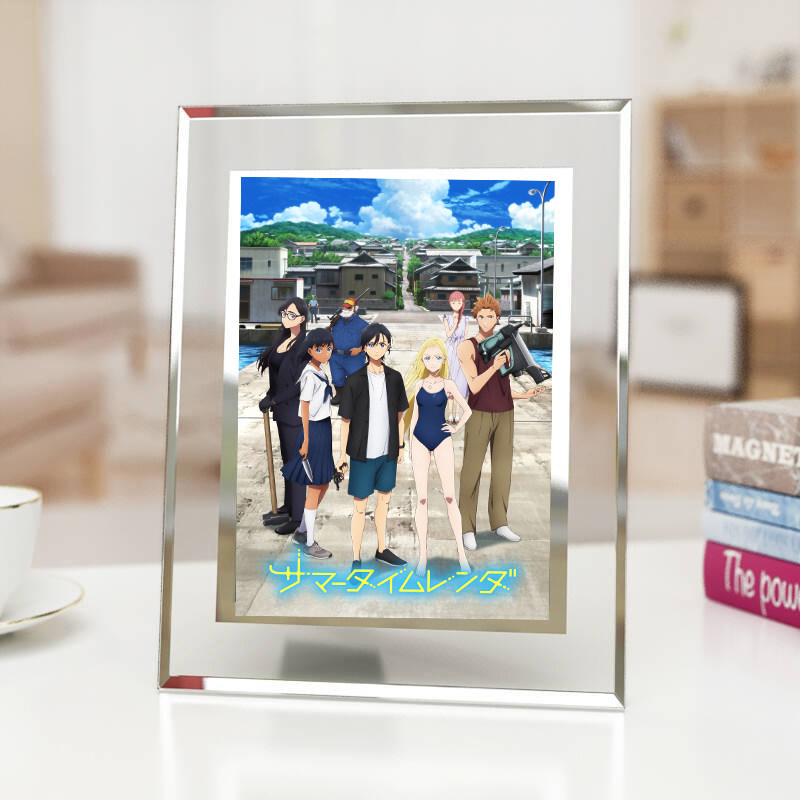 动漫夏日重现水晶玻璃相框周边慎平小舟潮澪波稻宿舍寝室摆台装饰,模玩/动漫/周边/娃圈三坑/桌游,动漫水杯/居家/百货,淘宝优惠券,粉丝福利购,淘宝优惠卷