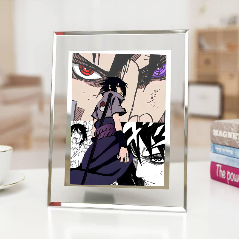 火影忍者佐助水晶玻璃相框摆台动漫周边照片定制房间摆件朋友礼物,模玩/动漫/周边/娃圈三坑/桌游,动漫水杯/居家/百货,淘宝优惠券,粉丝福利购,淘宝优惠卷