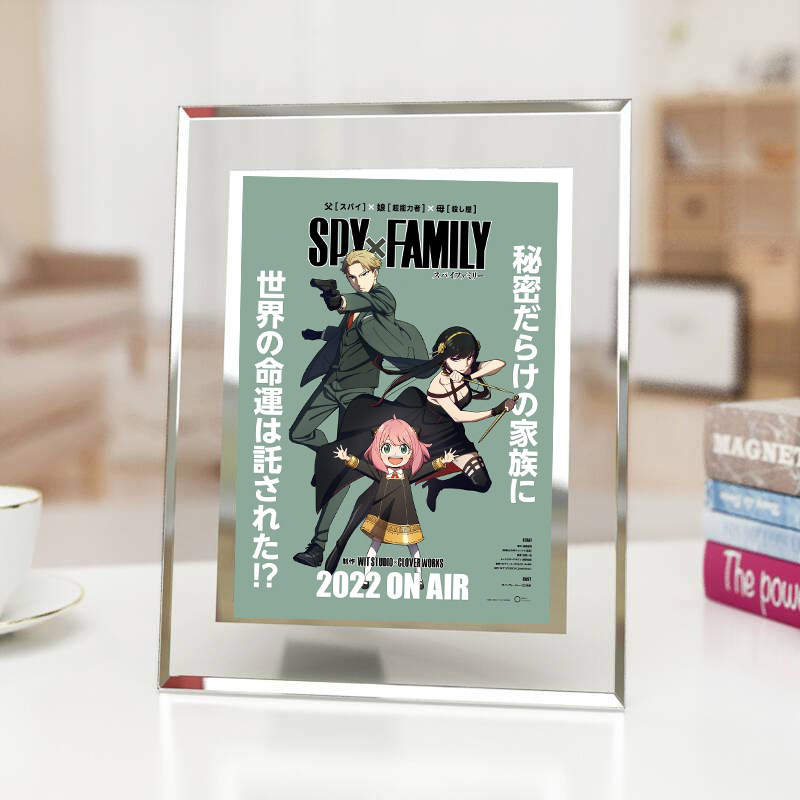 动漫过家家水晶玻璃相框阿尼亚福杰约尔周边宿舍寝室桌子摆件摆台,模玩/动漫/周边/娃圈三坑/桌游,动漫水杯/居家/百货,淘宝优惠券,粉丝福利购,淘宝优惠卷