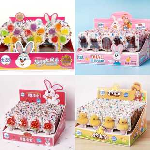 比达兔可爱DHA梨膏软糖水果软糖儿童节宝宝零食糖果12g*30支/盒