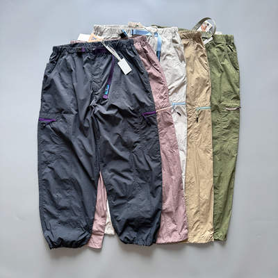 轻盈速干防水日系直筒阔腿裤男