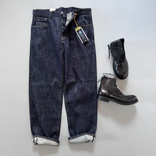 型真 515断货王 版 型14盎司红边赤耳丹宁牛仔裤 好看 微宽松直筒版