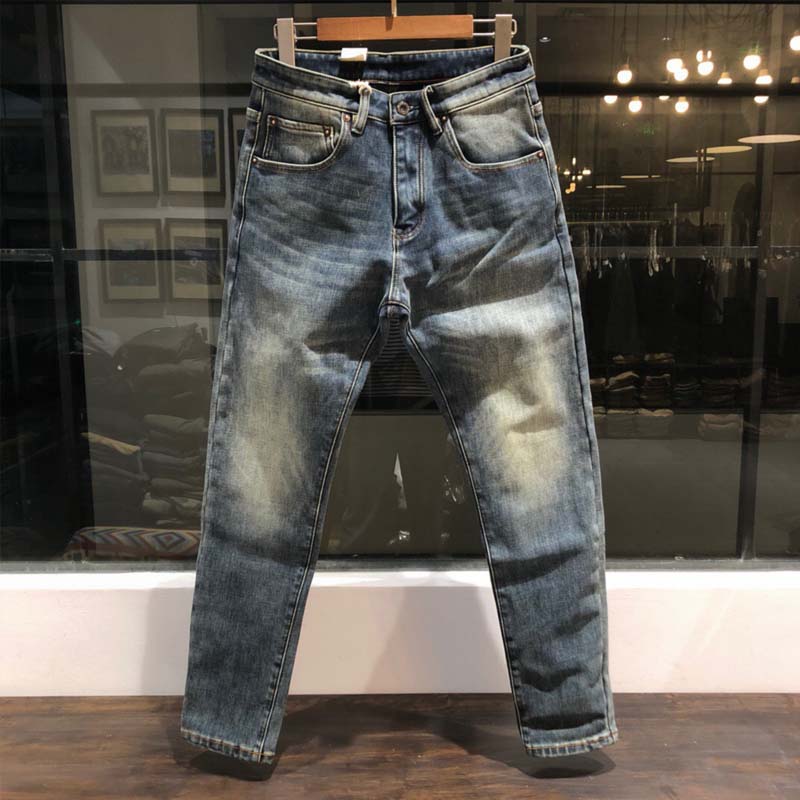 推荐加绒加厚冬季大码复古牛仔裤