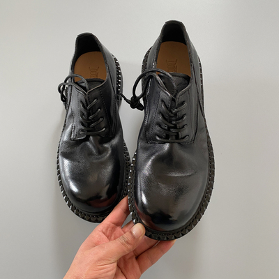 5881里外全马皮固特异大头皮鞋真皮男款复古水洗马皮德比厚底皮鞋