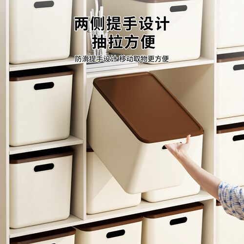 跨境工厂收纳箱 整理箱大容量储物盒衣物零食玩具收纳盒包邮