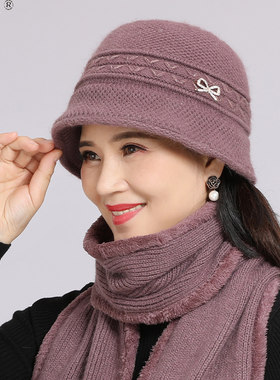 帽子女老人妈妈帽冬季