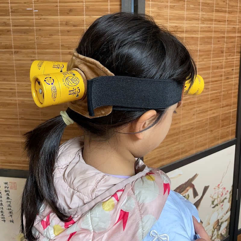 艾灸头部风池穴玉枕穴百会调理鼻眼反射区艾灸盒随身灸家用温灸器