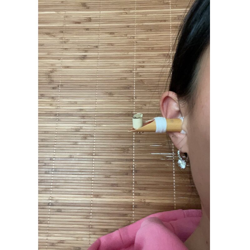 单管芦苇艾灸温灸耳道铜托器