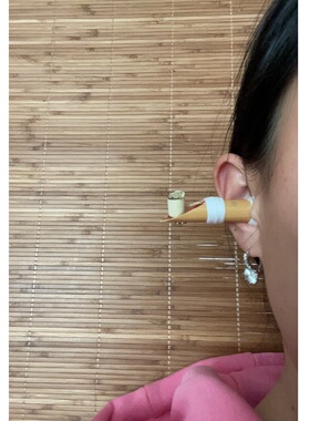 单管芦苇艾灸温灸耳道铜托器