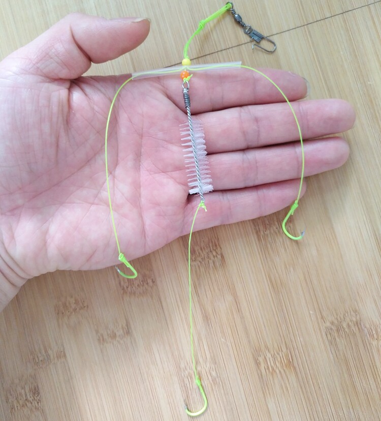 鲢鳙钓组扁担钩鲢鱼毛刷钩鲢鳙鱼钩组水库鲢鱼钓组浮钓鲢鳙渔具