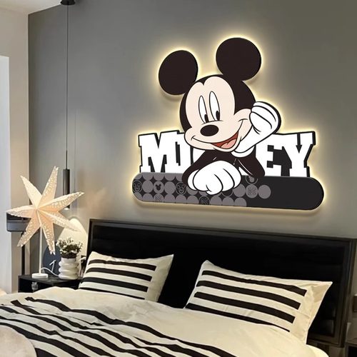 米奇房间LED氛围灯儿童房壁灯画