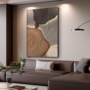 石来运转走廊过道玄关装饰画高级感抽象画客厅壁画轻奢入户画挂画