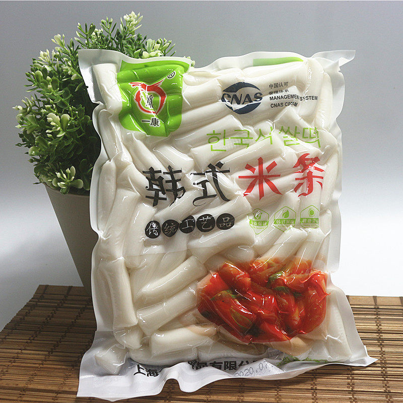 一康年糕韩式年糕条2~4斤装韩国料理炒米条炒年糕火锅炸鸡麻辣烫