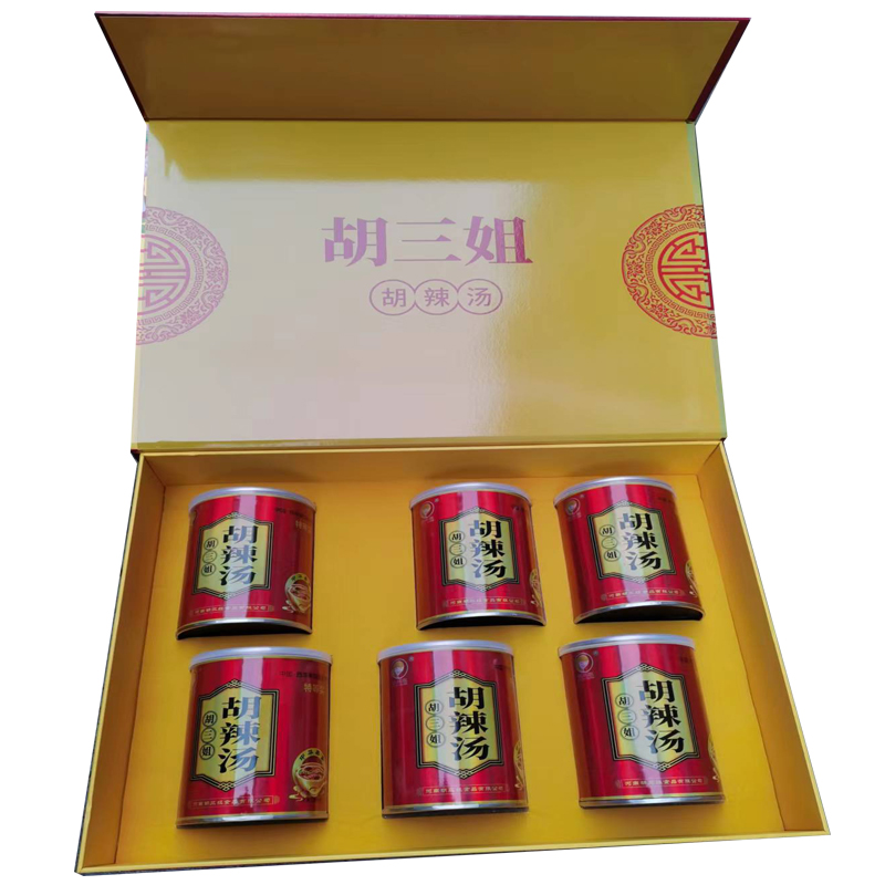 精品礼盒胡三姐牛肉胡辣汤126g*6桶逍遥特产桶装方便速食汤送礼