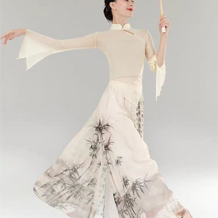 古典舞服飘逸纱衣练功服艺考基训