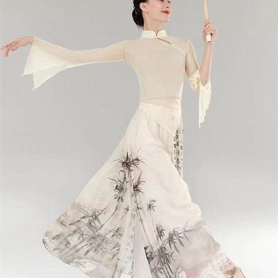 古典舞服飘逸纱衣练功服艺考基训