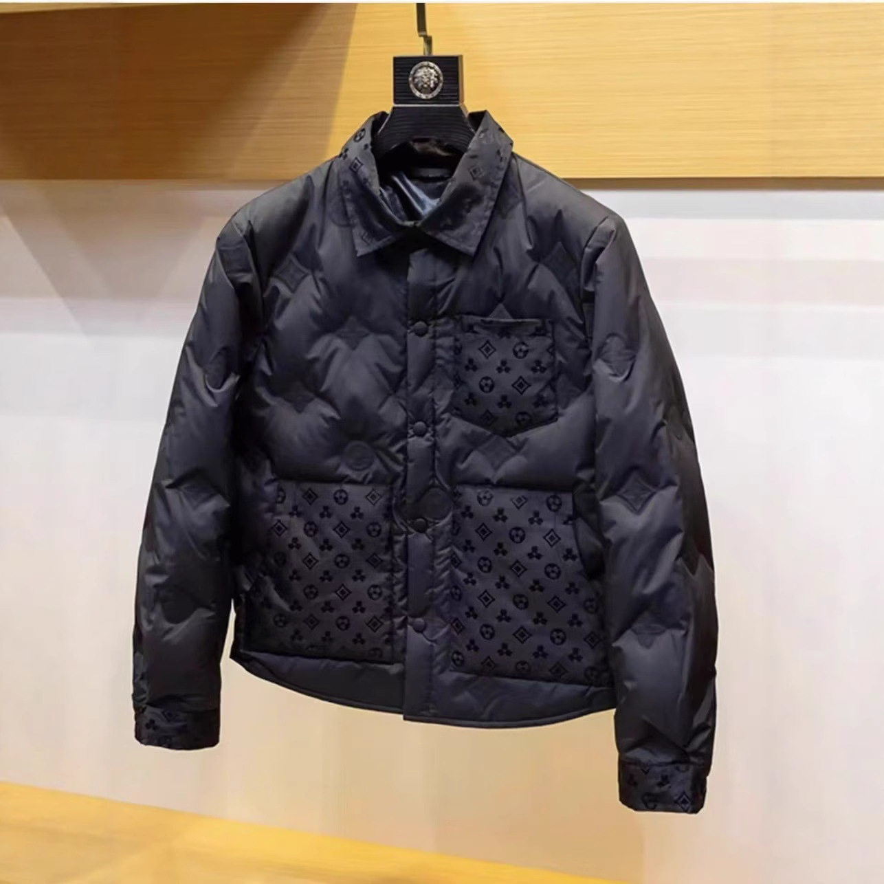 2025秋冬男新款翻领羽绒棉服轻薄加厚宽松轻奢百搭休闲外套男