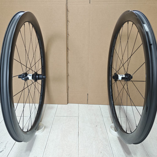 客定45框高公路碟刹轮组 DT350花鼓精编碳纤维轮组公路车碳刀CX
