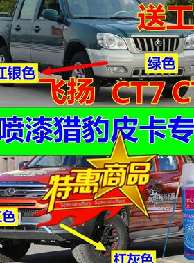 猎豹皮卡飞扬汽车自喷漆白色补漆笔划痕修复CT5红色油漆墨绿CT7黑