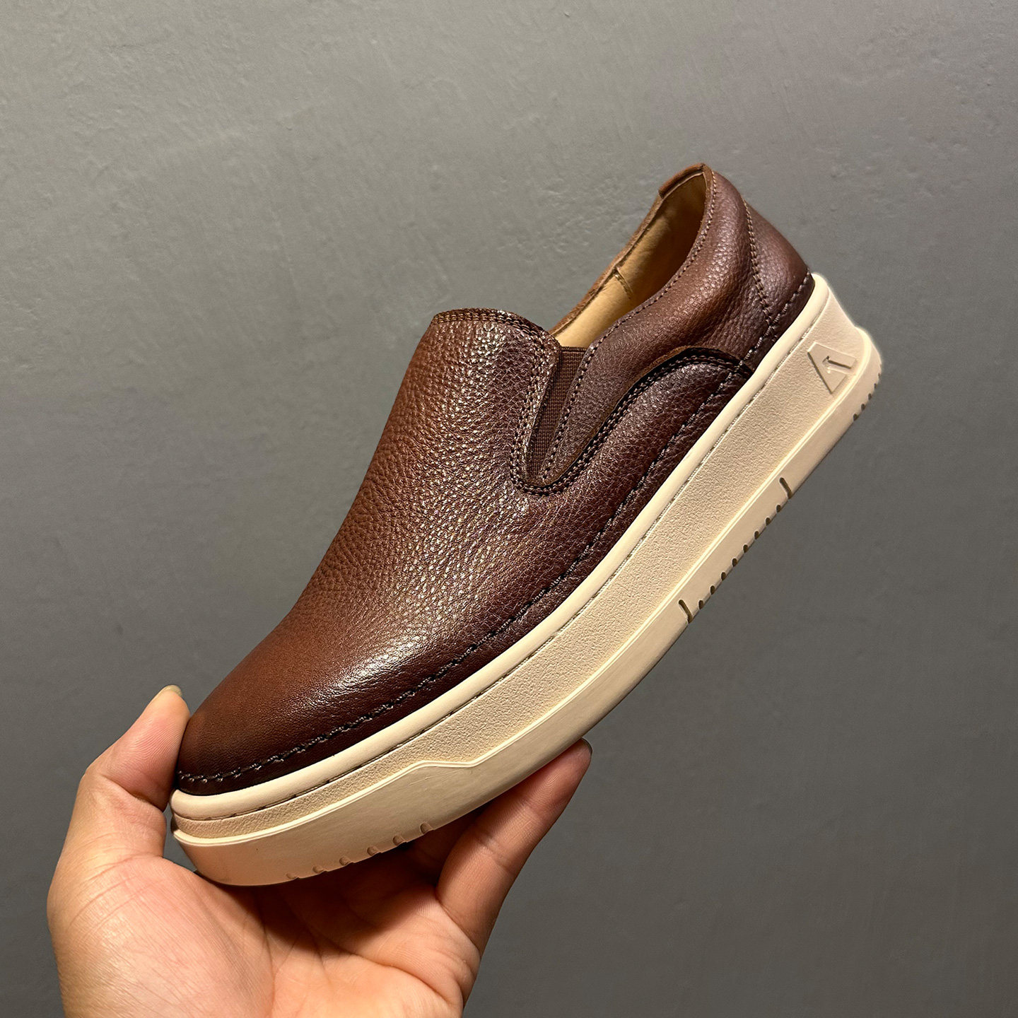 钦宏酷奇高端真皮豆豆鞋男2025新款一脚蹬乐福鞋复古休闲皮鞋软底,流行男鞋,乐福鞋（豆豆鞋）,淘宝优惠券,粉丝福利购,淘宝优惠卷