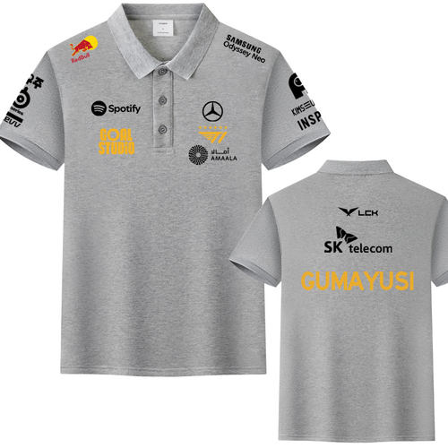 T1战队2025世界赛队服 GUMAYUSI-冰丝棉POLO衫短袖t恤