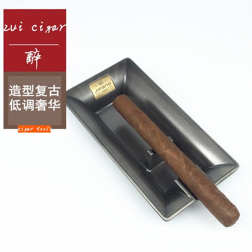 jifeng季风古铜钛金属雪茄烟灰缸