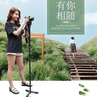 伟峰3978M独脚架摄影摄像单反3958m相机云台单脚架支撑脚架登山杖