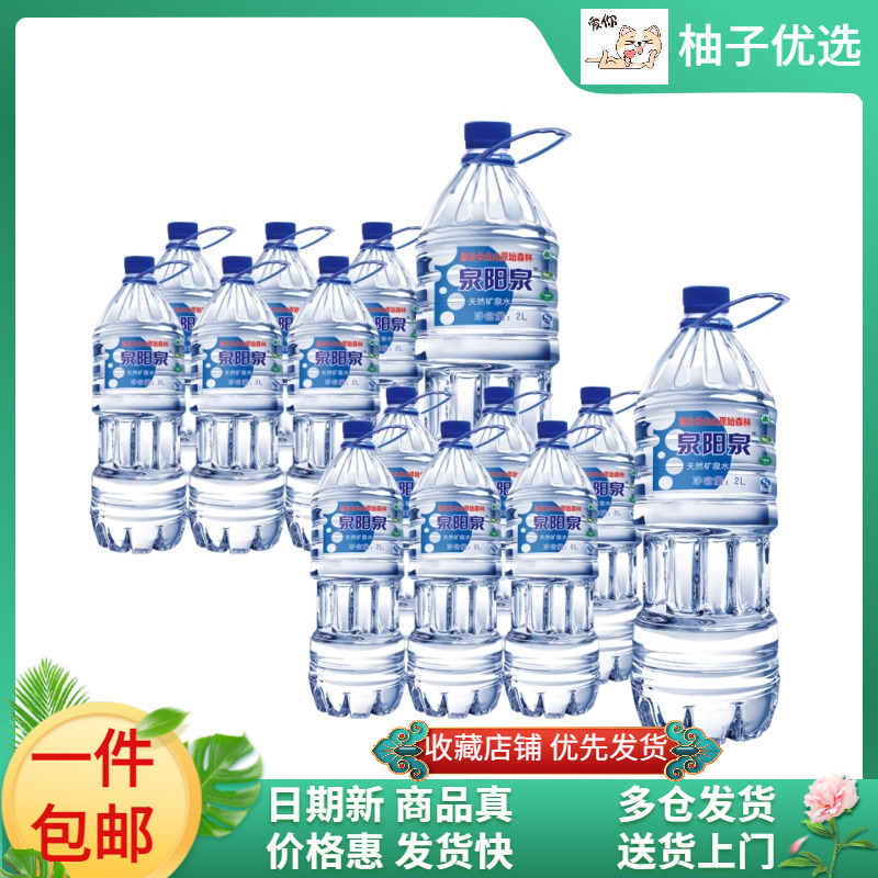 12瓶泉阳泉长白山天然矿泉水2L