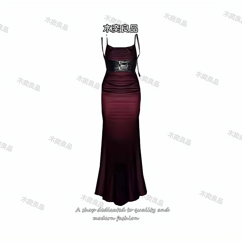 纯欲网纱收腰显瘦鱼尾包臀裙