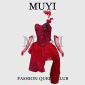 MUYI原创 酒吧夜店辣妹红色玫瑰抹胸纱裙套装 裙DS氛围派对演出服