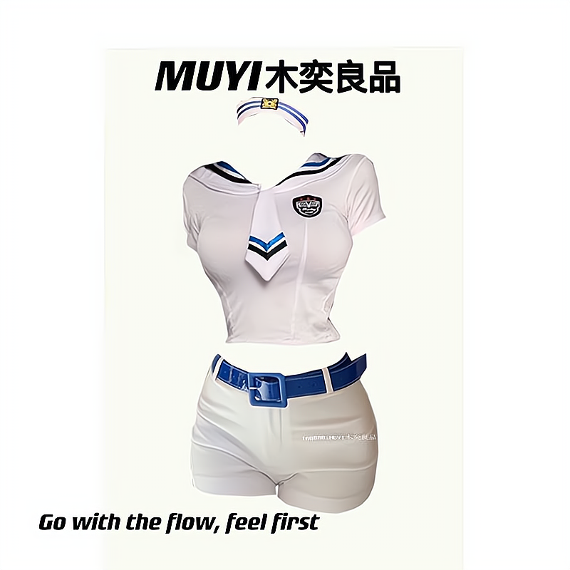 MUYI女团团体海军风水手服套装