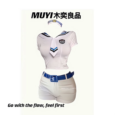 MUYI女团团体海军风水手服套装