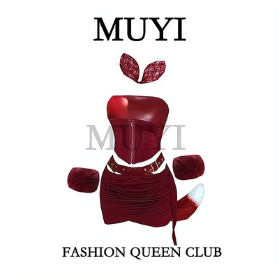 MUYI原创 圣诞元旦节酒吧gogo红色毛绒绒性感演出服女团dj领舞服