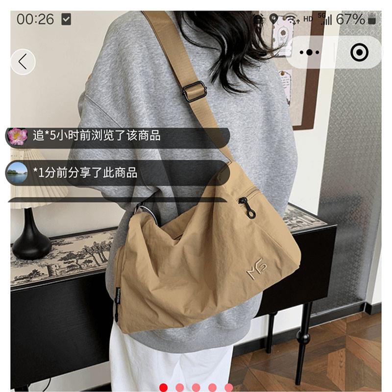 敦言商贸潮牌斜挎包男女同款多功能单肩包大容量休闲防水手提腰包