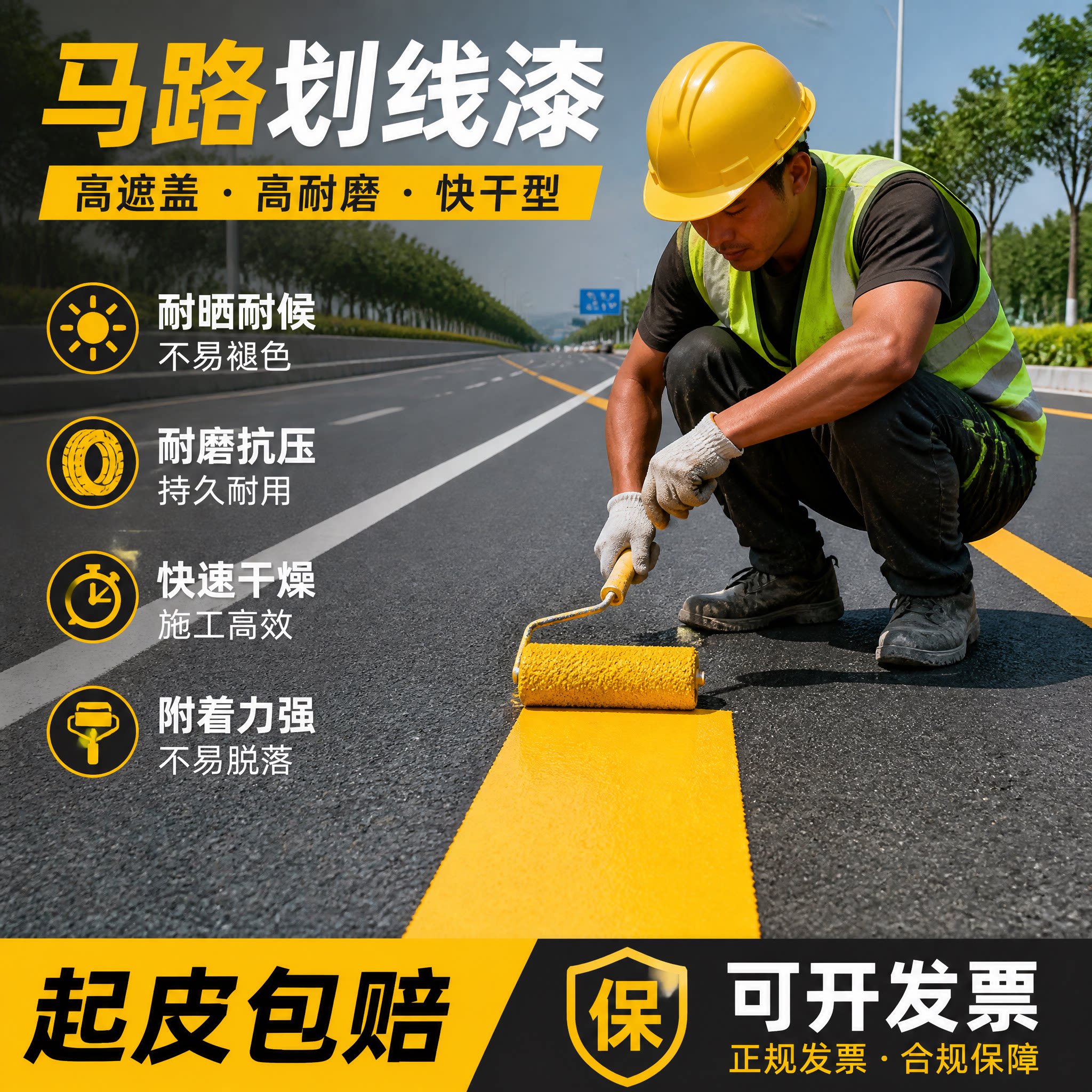 马路划线漆丙烯酸划线漆地坪漆