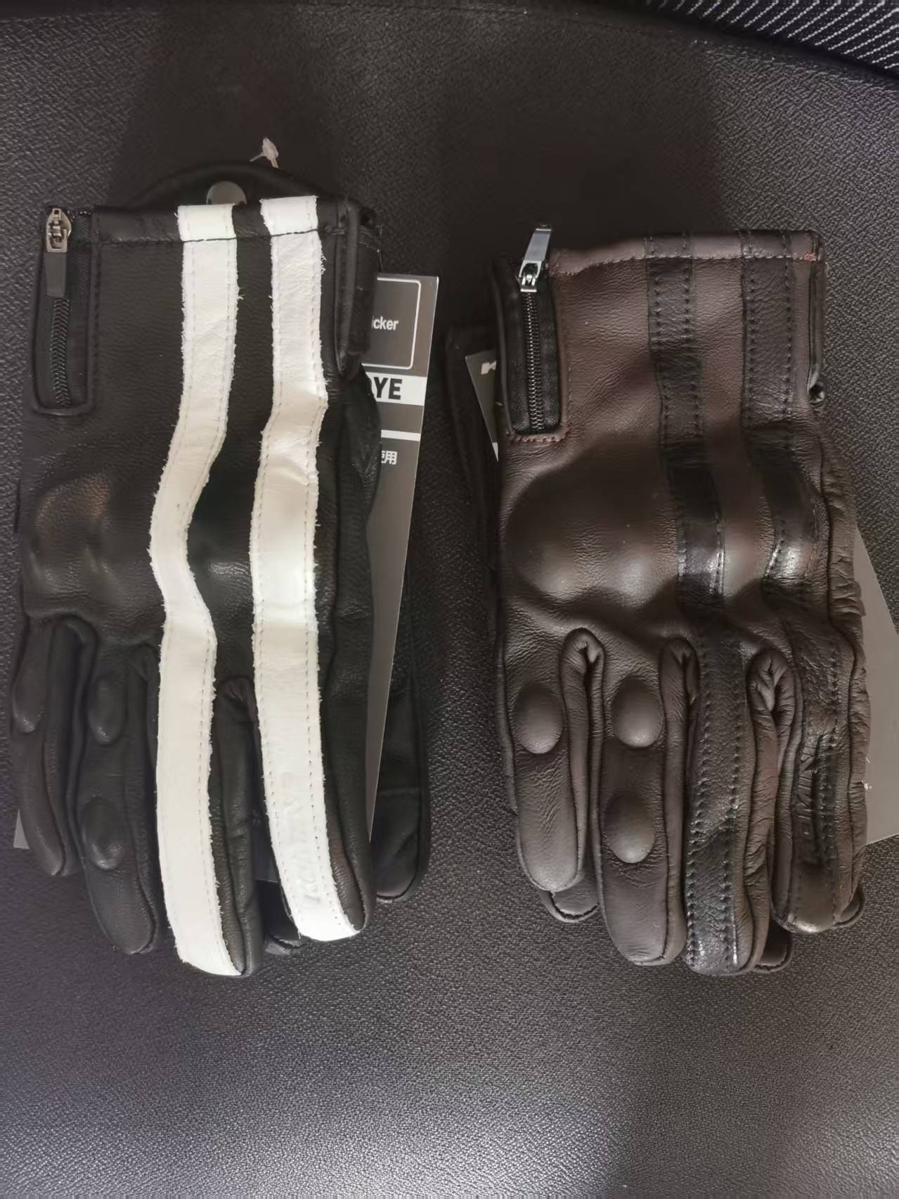 秋冬加绒保暖防寒GK119真皮羊皮四季触屏komine摩托车骑行手套