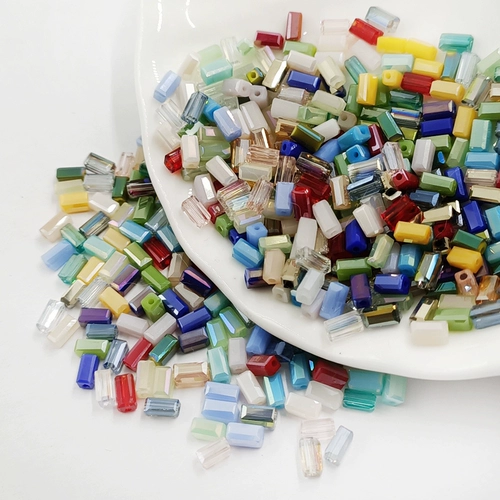 Стеклянные бусины ручной работы, серьги, прямоугольный аксессуар, 5mm