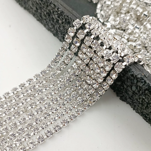 Алмазная цепь белая когтяная цепь прозрачная наконечник буровой цепь из цепей с тонкой когтя