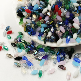 6mm 米粒珠 玻璃珠子仿水晶diy手工制作自制项链饰品材料配件