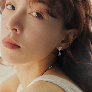 爆款 轻奢女耳钉 2024沙漏小众925银哑光极简通勤中性个性 SUCRÉ