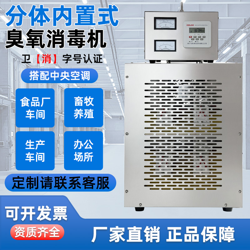 20g内置式中央空调臭氧消毒机食品厂车间仓库空气净化臭氧发生器
