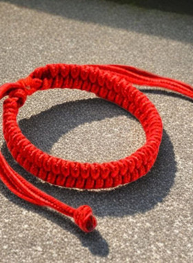 10个特惠手工编织红手链