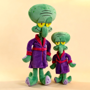 睡衣章鱼哥毛绒玩偶海绵宝宝周边儿童布娃娃公仔卡通摆件女生礼物