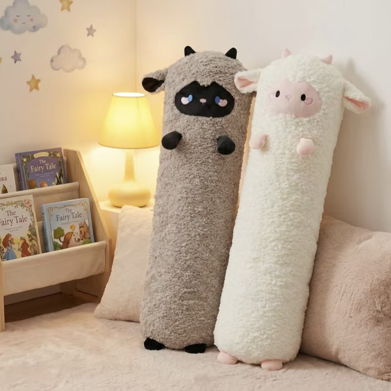小羊长条抱枕女孩侧睡夹腿男生款床上睡觉专用靠枕毛绒玩偶礼物女
