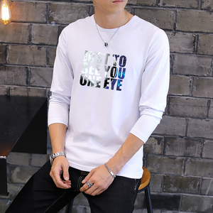 春秋季长袖男士t恤