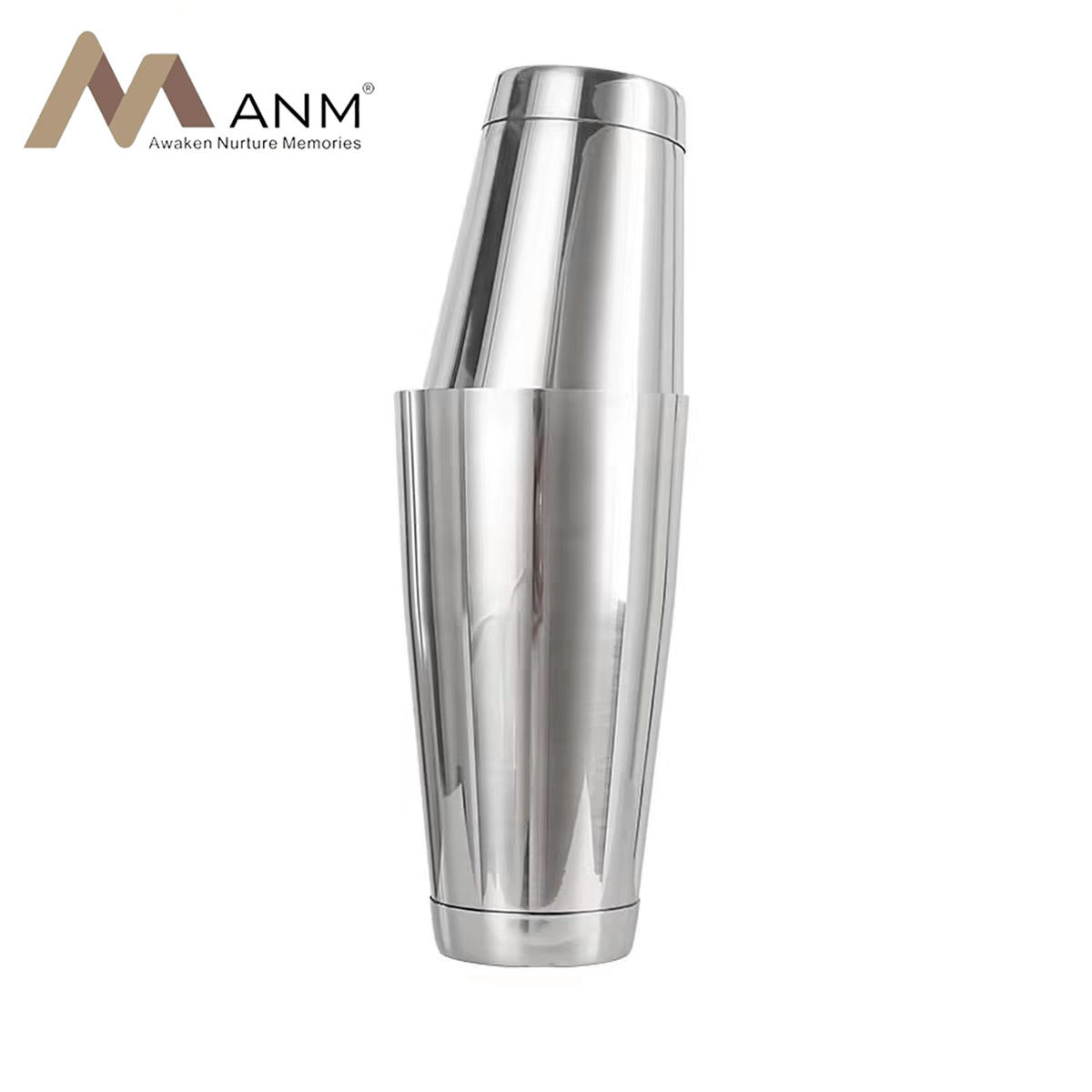 ANM波士顿调酒器不锈钢带底家用常规摇酒壶专业酒吧摇壶shake杯