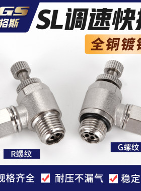 全金属气动接头快拧SL调速节流阀
