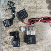 06带灯DC24V 3V4V210 08电磁阀AC220V线圈阀头4V310出线4V110 12V